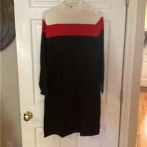 Talbots MOCKNECK COLORBLOCK SWEATER DRESS